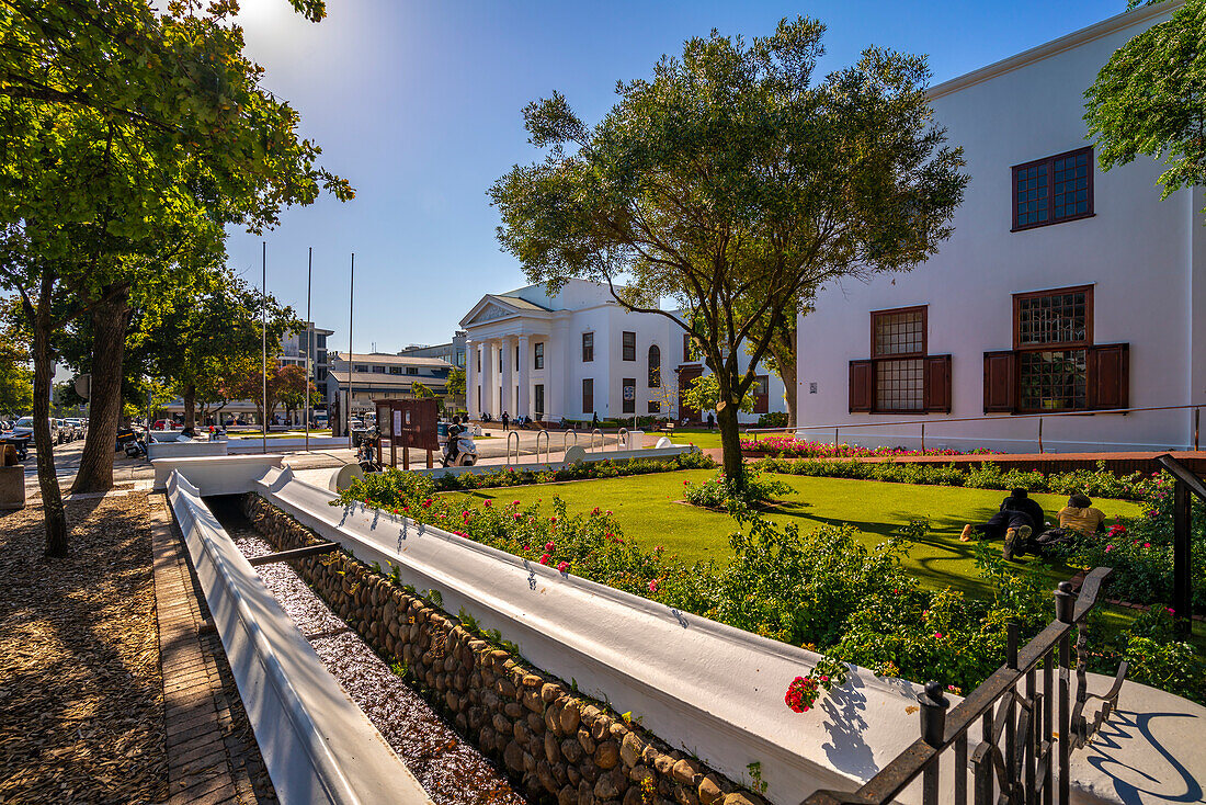 View of Stellenbosch Town Hall, Stellenbosch Central, Stellenbosch, Western Cape, South Africa, Africa