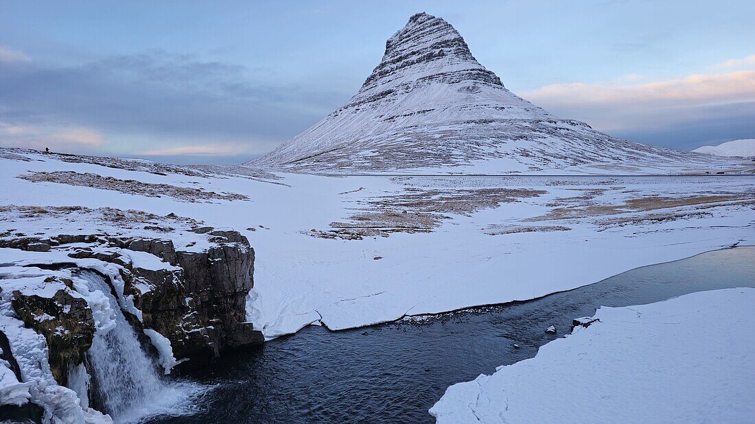 Mount Kirkjufell, Snaefellsnes Peninsula, Western Iceland, Polar Regions