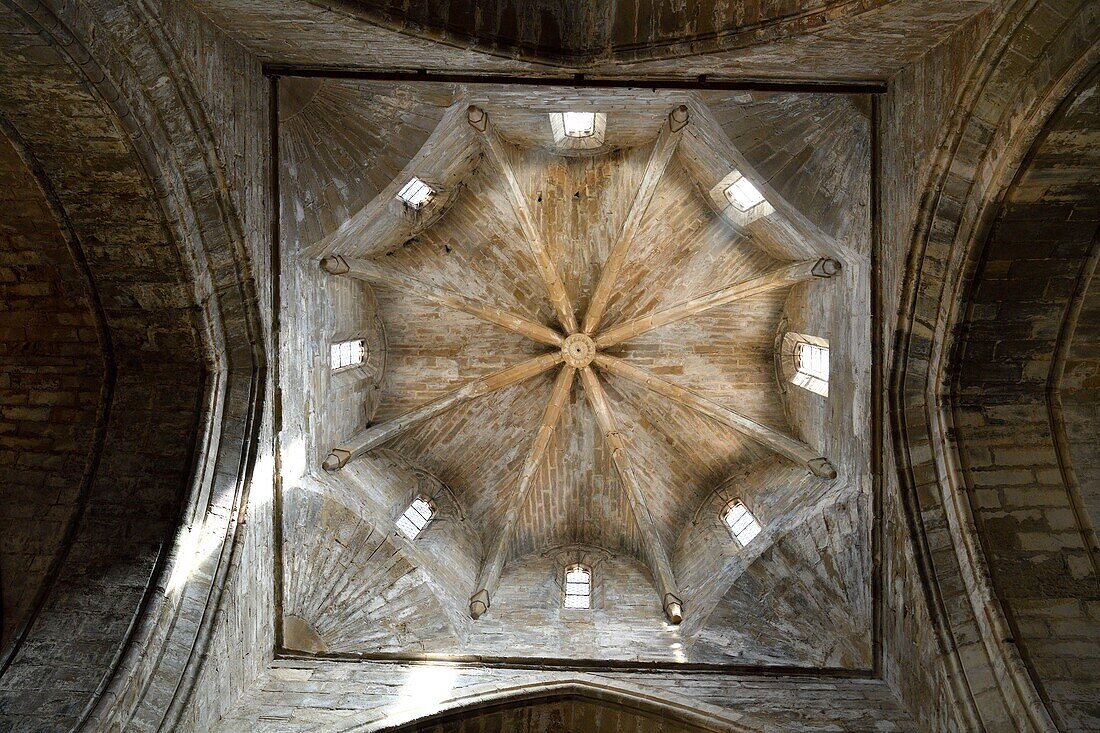 Spain, Catalonia, Tarragona Province, Alt Camp comarca, La ruta del Cister, monastery of Vallbona De Les Monges, the church