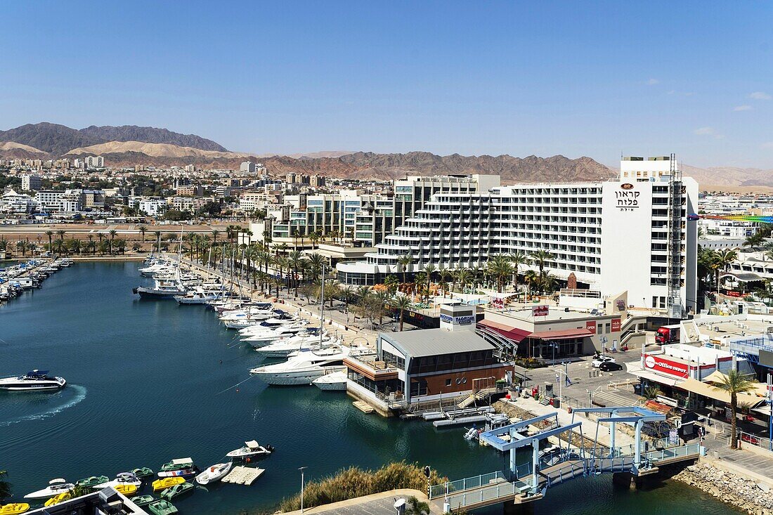 Israel, South District, Eliat, the marina harbour