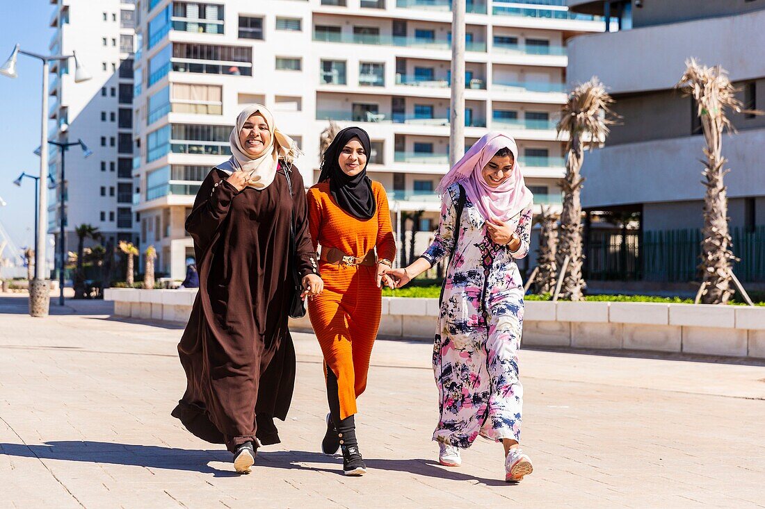 Morocco, Casablanca, young students