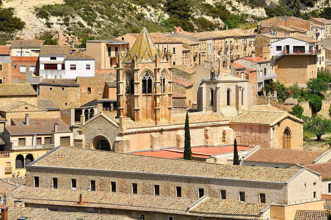 Spain, Catalonia, Tarragona Province, Alt Camp comarca, La ruta del Cister, monastery of Vallbona De Les Monges