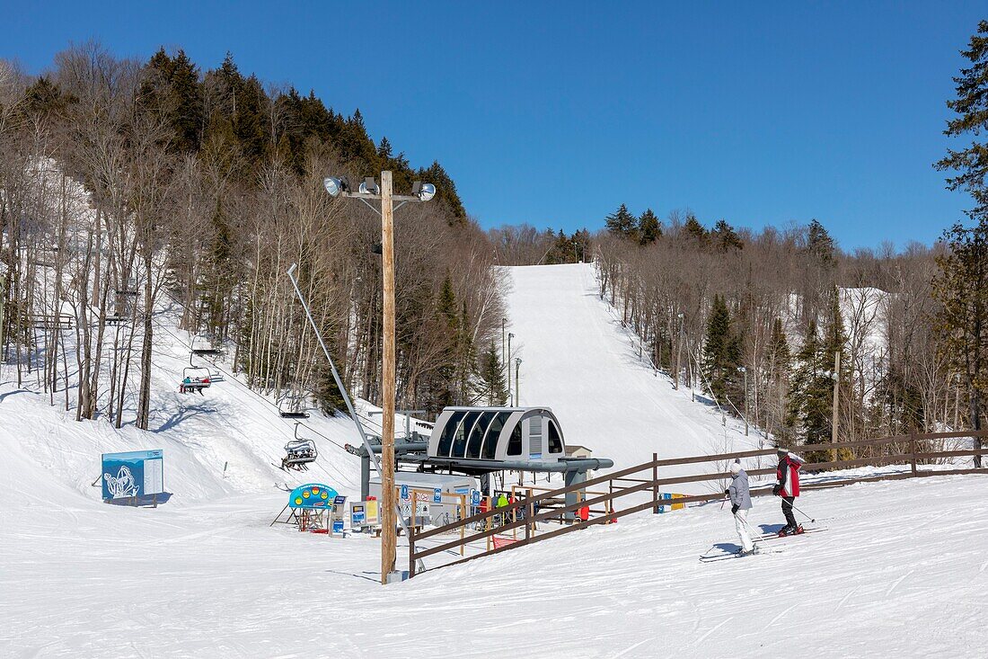 Kanada, Provinz Québec, Region Mauricie, Shawinigan und Umgebung, Skigebiet Vallée du Parc