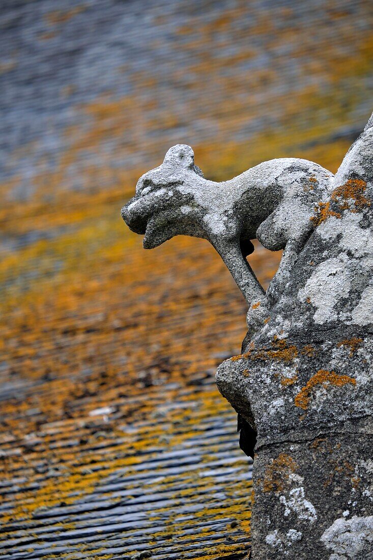 France, Finistere, Penmarc'h, Saint Nonna church, sculpture