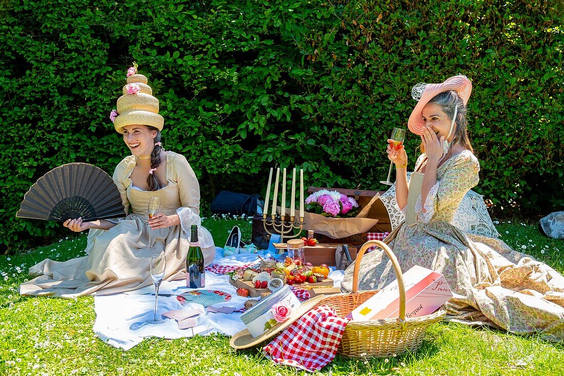 France, Seine et Marne, Maincy, the castle of Vaux-le-Vicomte, 15th Grand Siecle Day : costume day of the 17th century