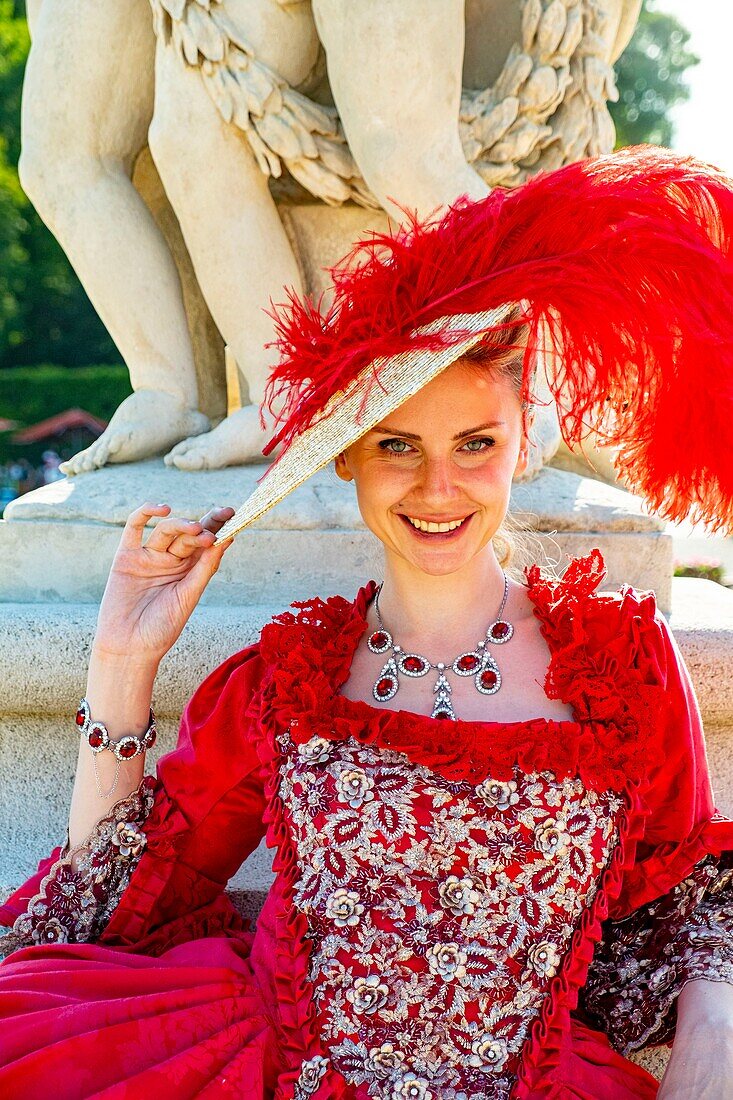 France, Seine et Marne, Maincy, the castle of Vaux-le-Vicomte, 15th Grand Siecle Day : costume day of the 17th century