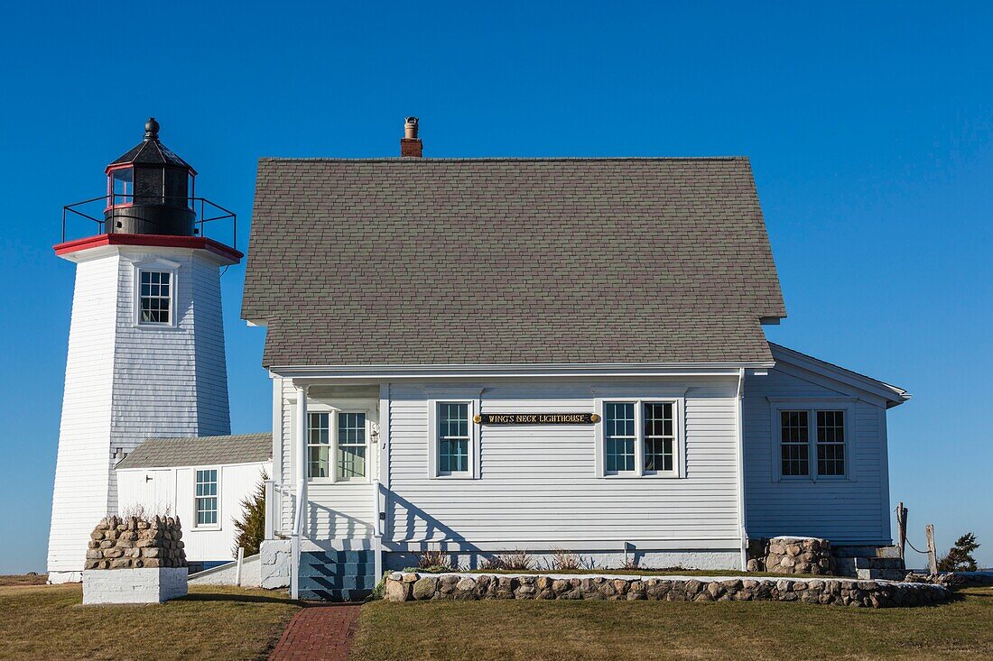 Vereinigte Staaten, Neuengland, Massachusetts, Cape Cod, Pocasset, Wings Neck Light Leuchtturm