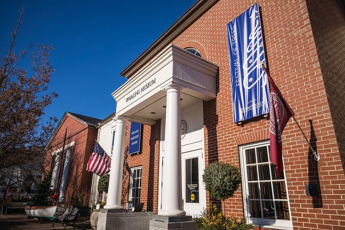 United States, New England, Massachusetts, Nantucket Island, Nantucket, Nantucket Whaling Museum, exterior