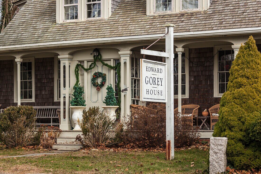 United States, New England, Massachusetts, Cape Cod, Yarmouthport, Edward Corey House, former home of author and illustrator Edward Corey