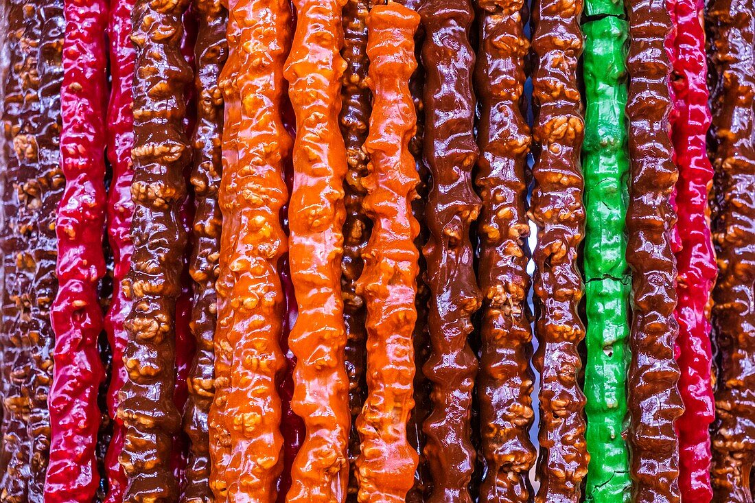 Armenia, Yerevan, GUM market, covered market of Armenian specialties, sale of confectionery