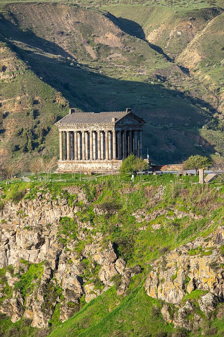 Armenien, Region Kotayk, Garni, Festung von Garni, heidnischer Tempel aus dem ersten Jahrhundert, einzigartiges Denkmal aus der hellenistischen Periode in Armenien