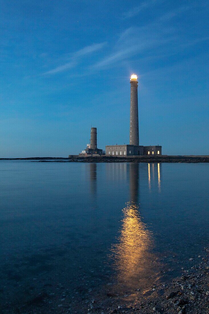 Frankreich, Manche, Cotentin, Gatteville le Phare oder Gatteville Phare, Gatteville Leuchtturm oder Gatteville Barfleur Leuchtturm und das Semaphor an der Spitze von Barfleur