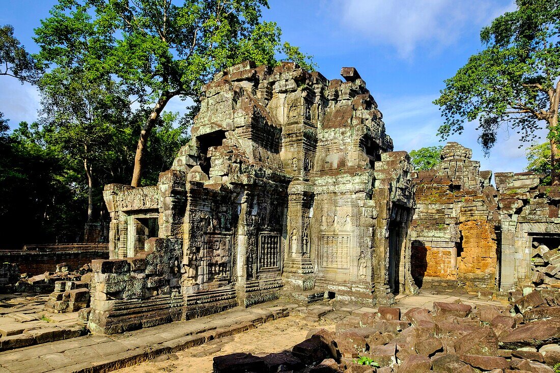 Cambodia, Angkor on World Heritage list of UNESCO, Preah Khan of Angkor, built in 1191 by King Jayavarman VII