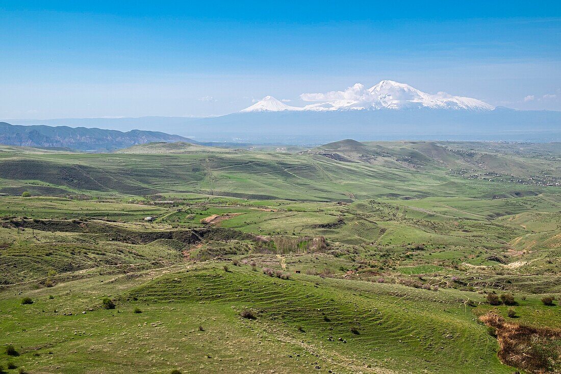 Armenia, Kotayk region, surroundings of Garni, Mount Ararat