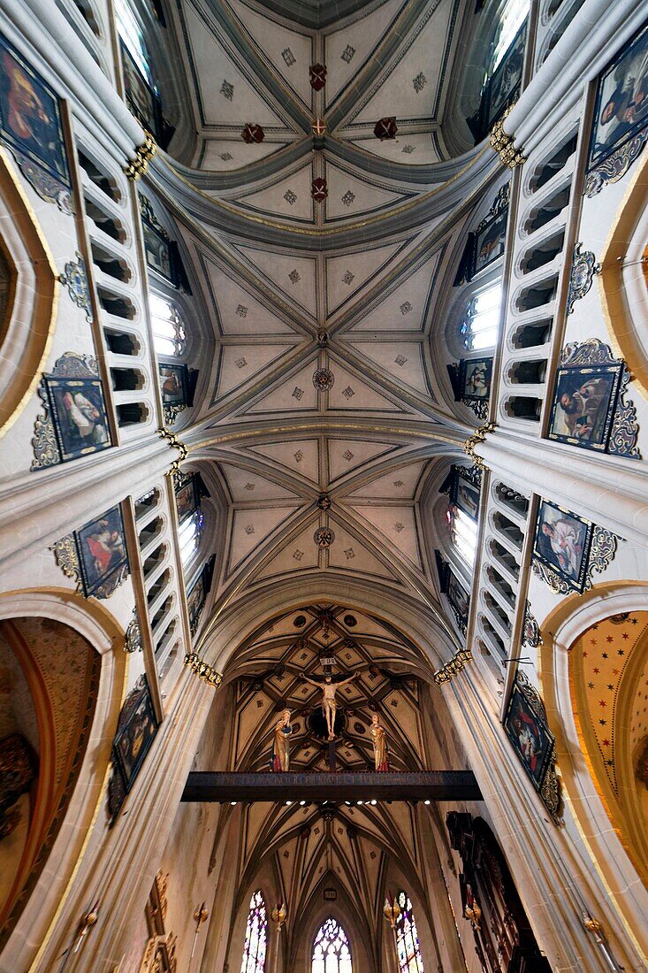 Switzerland, Canton of Fribourg, Fribourg, San Nicolas Cathedral