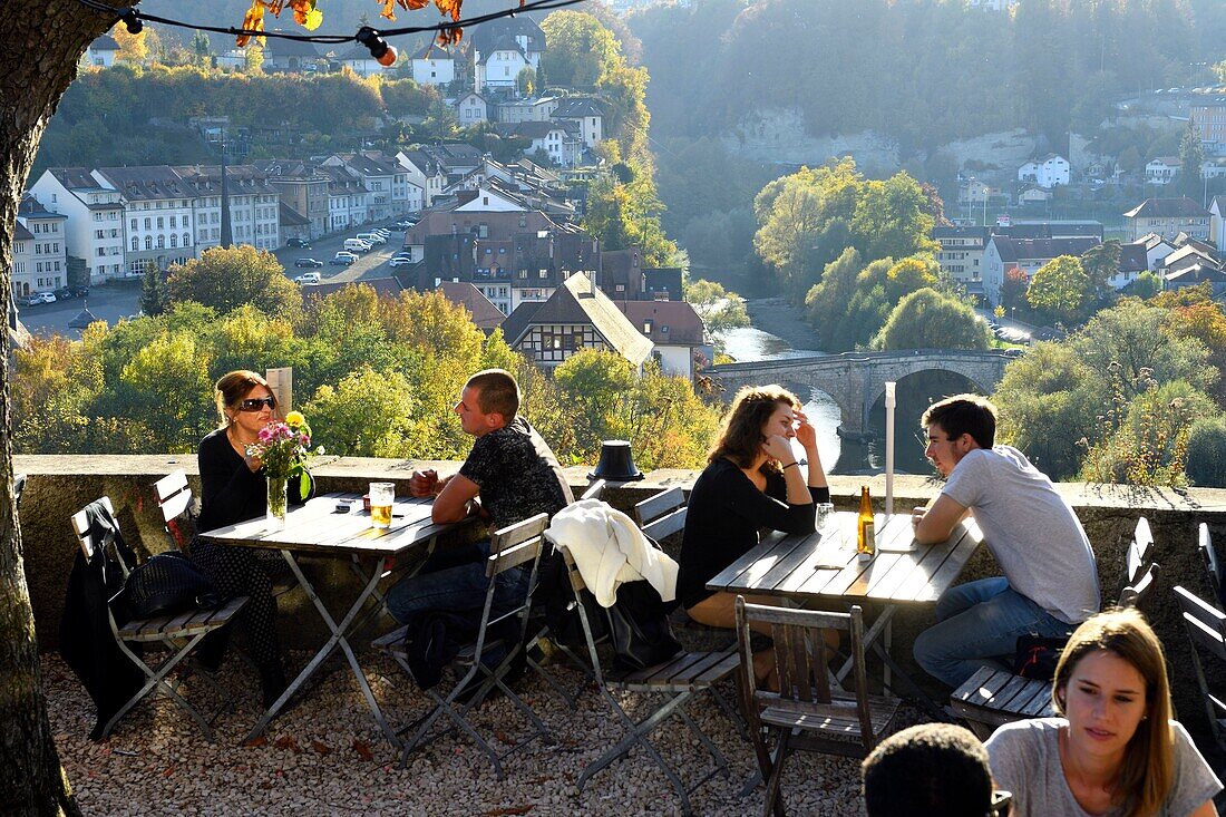 Switzerland, Canton of Fribourg, Fribourg, Belvedere bar