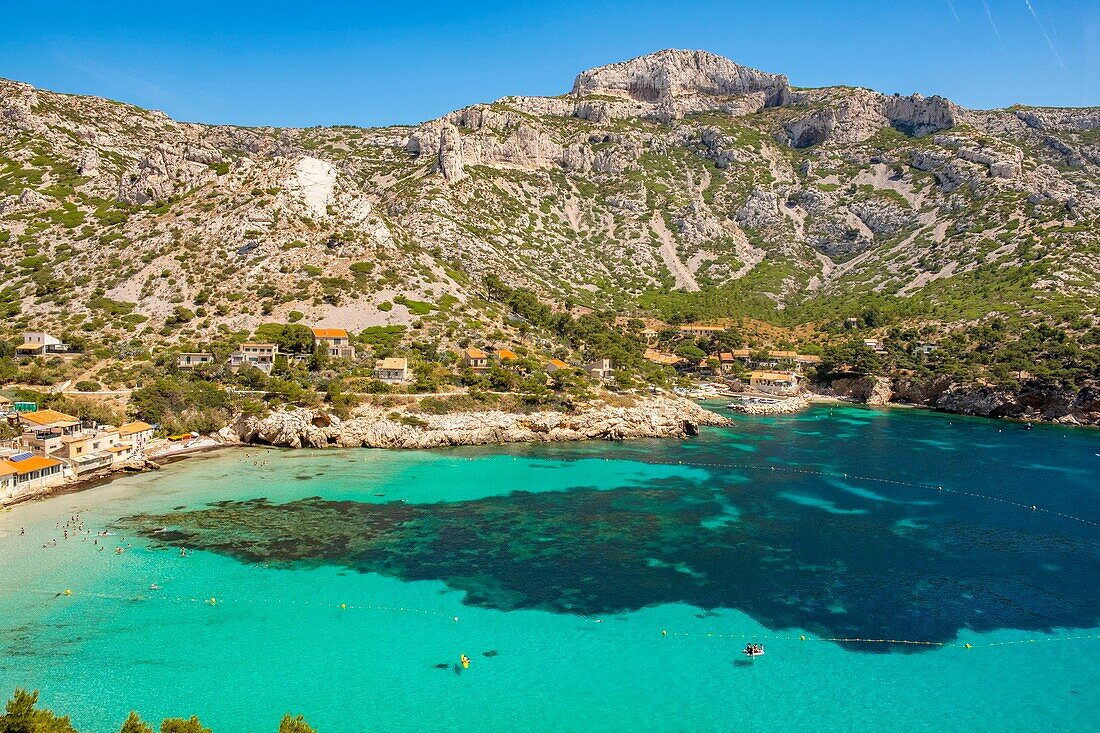 France, Bouches du Rhone, National Park of Calanques, Marseille, the calanque of Sormiou