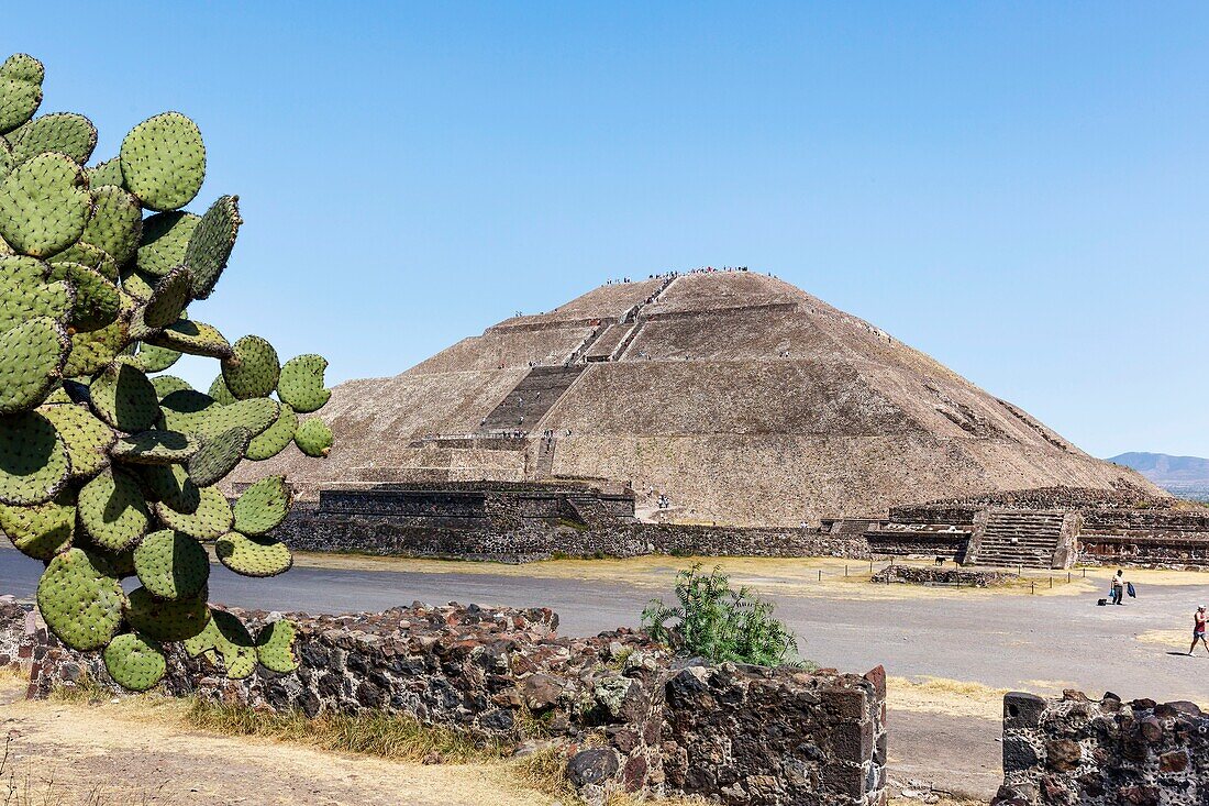 Mexiko, Bundesstaat Mexiko, Teotihuacan, von der UNESCO zum Weltkulturerbe erklärt, Sonnenpyramide