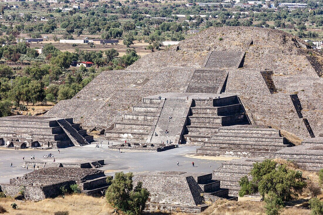 Mexiko, Bundesstaat Mexiko, Teotihuacan, von der UNESCO zum Weltkulturerbe erklärt, Mondpyramide