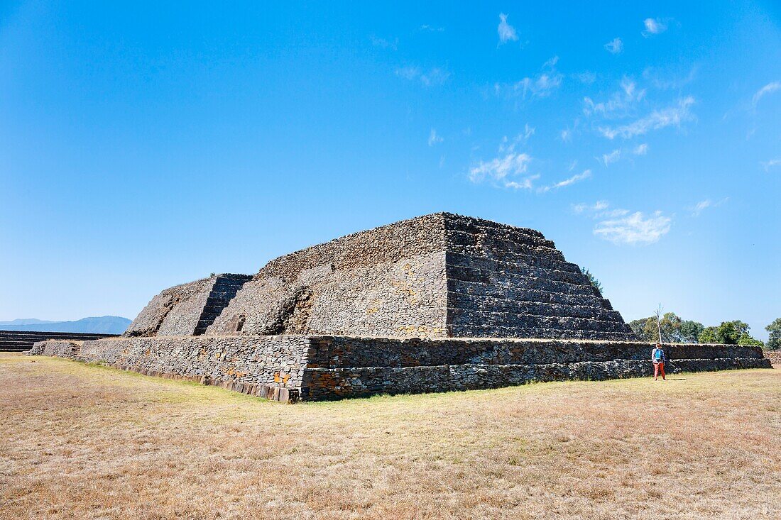 Mexico, Michoacan state, Ihuatzio, Purepecha (Tarasque) archaeological site