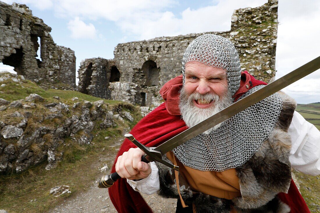 Ireland, County Laois, Dunamase, ruins of the dunamase normand fortress destroyed by Cromwell