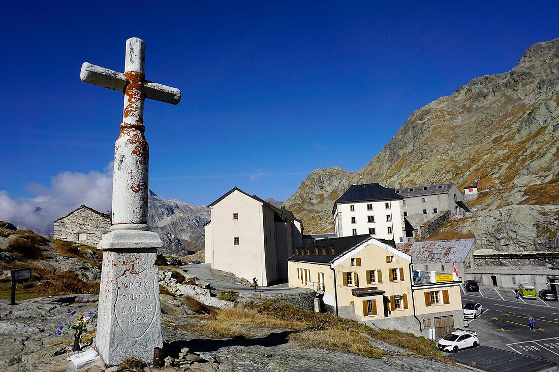 Schweiz, Kanton Wallis, Pass Col du Grand Saint Bernard, Hospiz Großer St. Bernhard