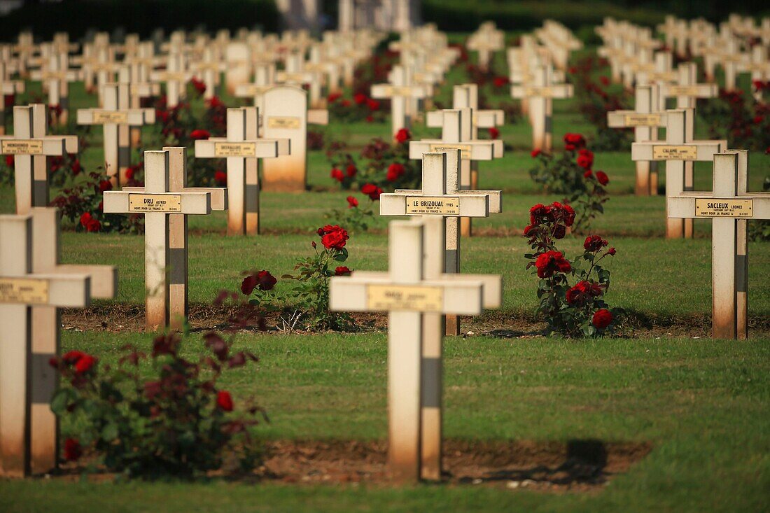 France, Pas de Calais, Ablain Saint Nazaire, the national necropolis of Notre Dame de Lorette