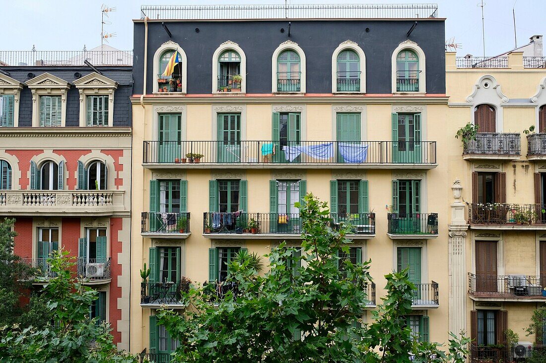 Spain, Catalonia, Barcelona, Sants district, building