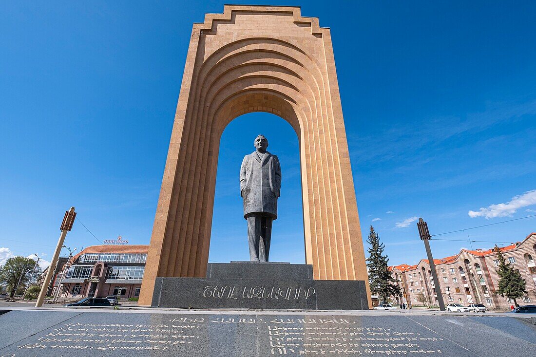 Armenien, Region Schirak, Gjumri, historisches Viertel oder Kumayri, Charles-Aznavour-Platz