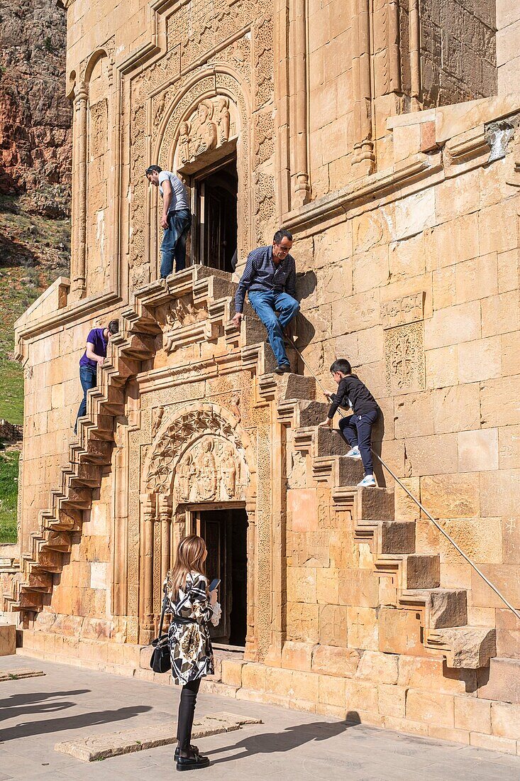 Armenia, Vayots Dzor region, surroundings of Yeghegnadzor, Amaghou valley, Noravank monastery, 14th century Surb Astvatsatsin church (Holy Mother of God)