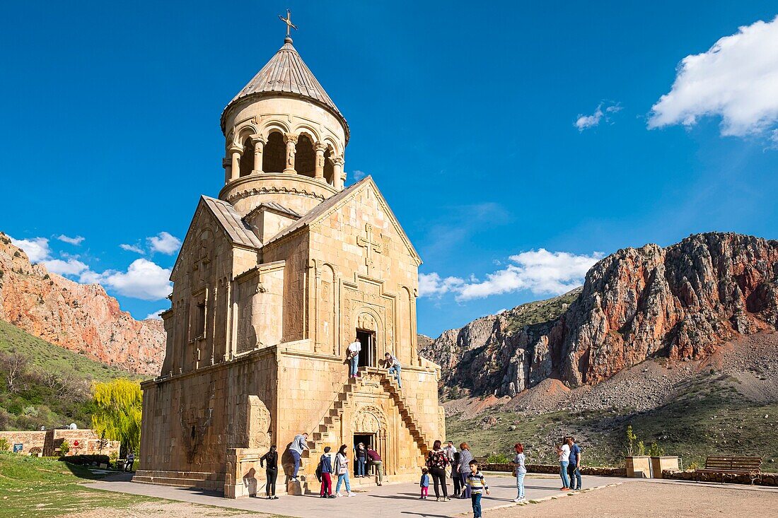 Armenien, Region Vayots Dzor, Umgebung von Yeghegnadzor, Amaghou-Tal, Kloster Noravank, Kirche Surb Astvatsatsin (Heilige Mutter Gottes), 14.