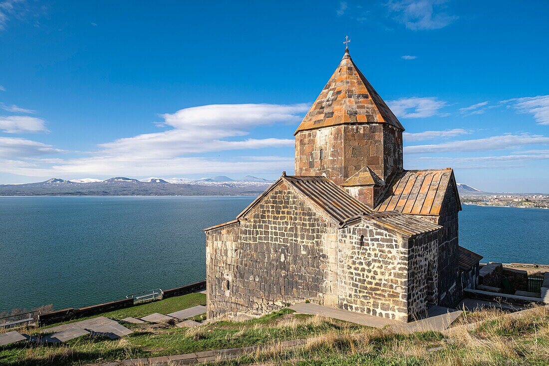 Armenia, Gegharkunik region, Sevan, Sevanavank monastery on the banks of Sevan lake