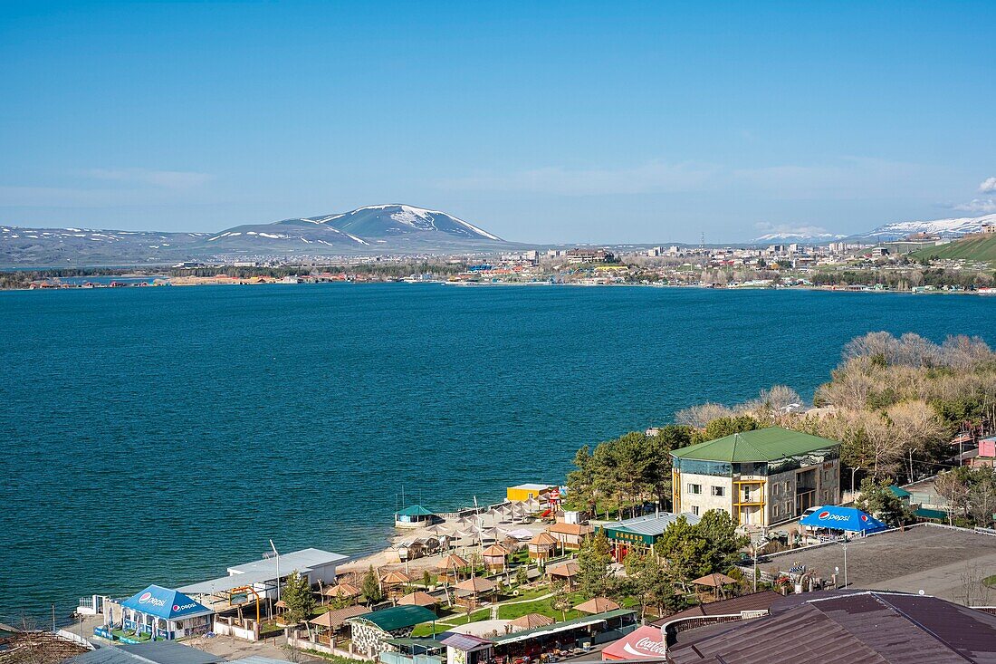 Armenia, Gegharkunik region, Sevan, the banks of Sevan lake, one of the highest mountain lake (alt : 1900m)