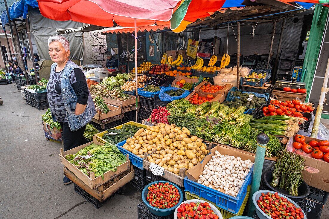 Armenia, Lorri region, Debed valley, Alaverdi, daily market