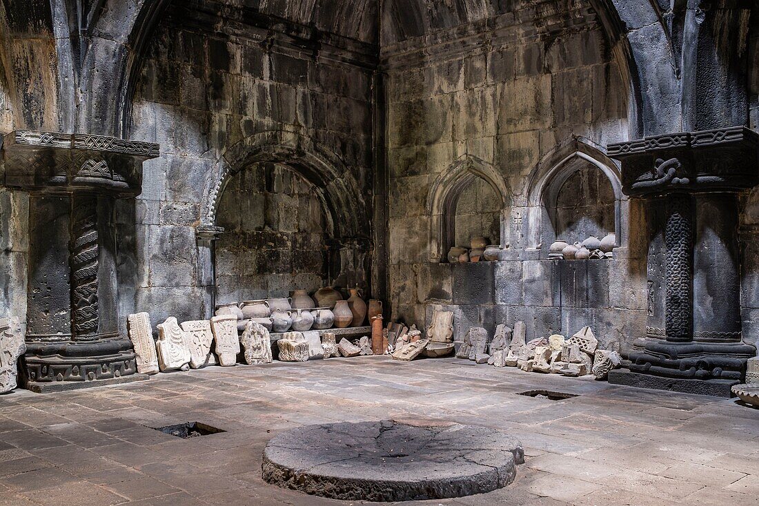 Armenia, Lorri region, Debed valley, surroundings of Alaverdi, Sanahin monastery, founded between the 10th and 13th centuries, a UNESCO World Heritage site, the library