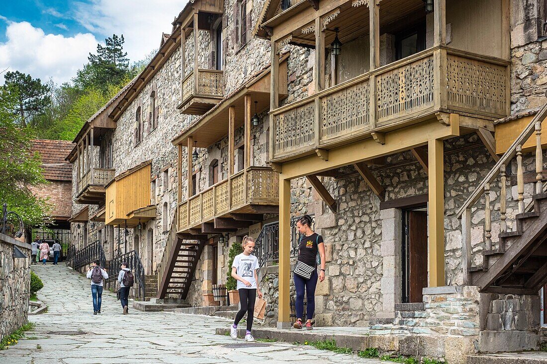 Armenien, Region Tawusch, Dilidschan, Thermal- und Kurort, eingebettet in ein bergiges und bewaldetes Gebiet, Erhaltung der traditionellen Wohnhäuser in der Altstadt