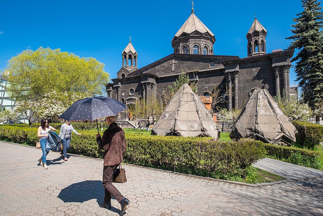 Armenien, Region Schirak, Gjumri, historischer Bezirk oder Kumayri, Surp Astvatsatsin oder Yot Verk (Sieben Wunden) Kirche