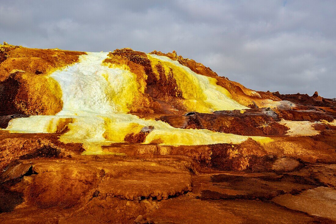 Äthiopien, Afar-Regionalstaat, Danakil-Senke, Dallol-Vulkan