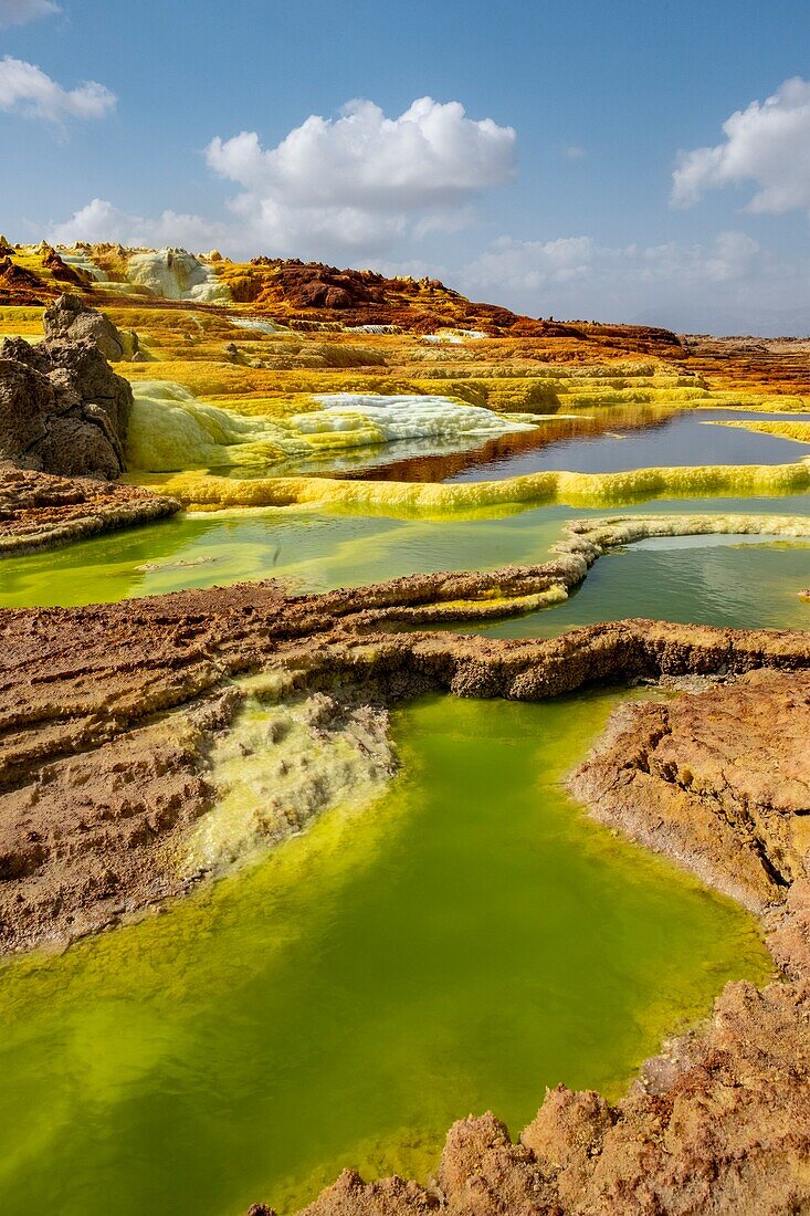 Äthiopien, Afar-Regionalstaat, Danakil-Senke, Dallol-Vulkan