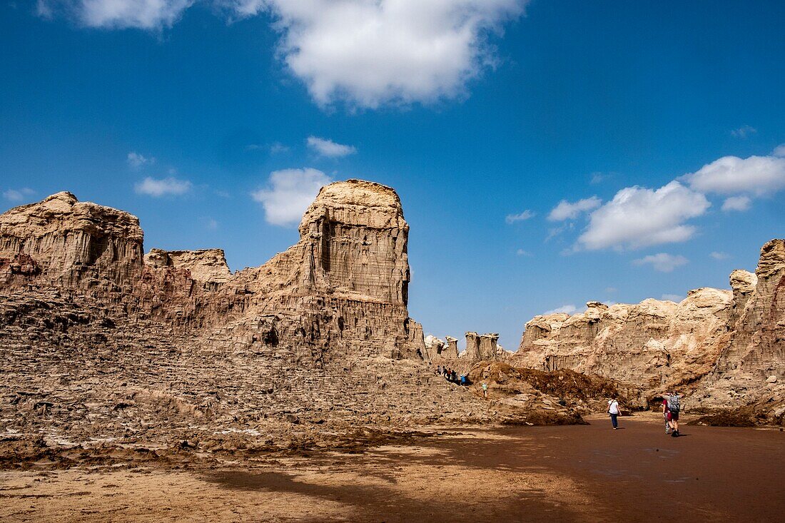 Äthiopien, Afar-Regionalstaat, Danakil-Senke, Dallol-Vulkan