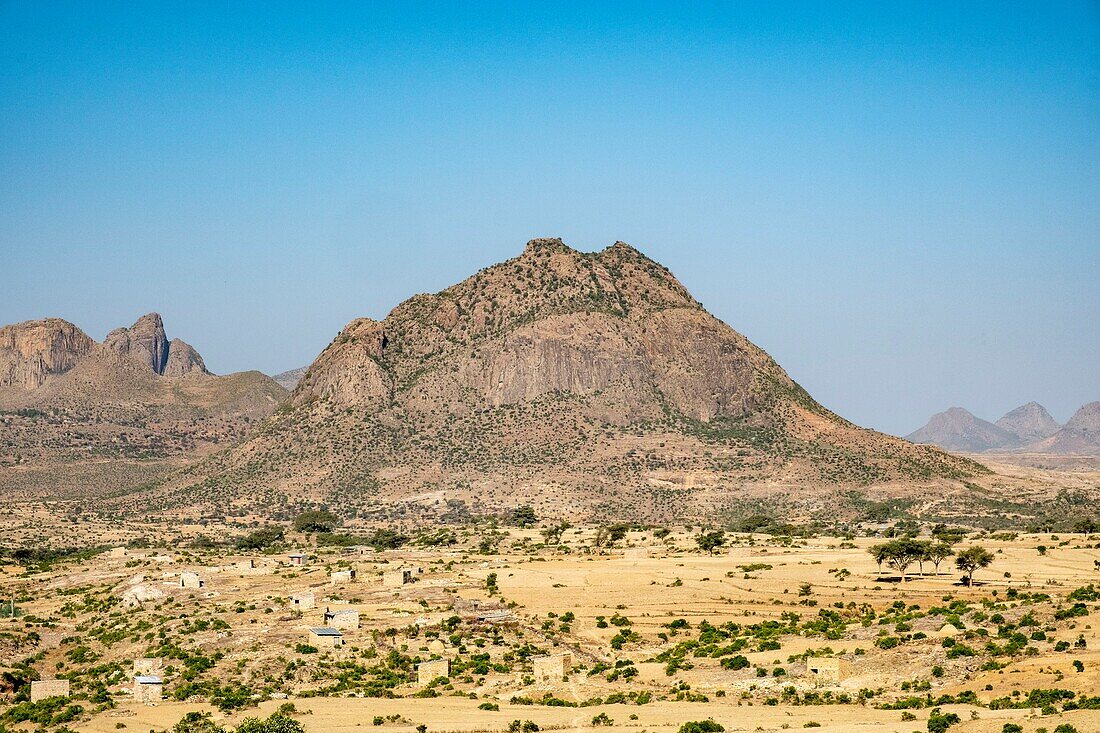 Äthiopien, Regionalstaat Tigray, Dorf