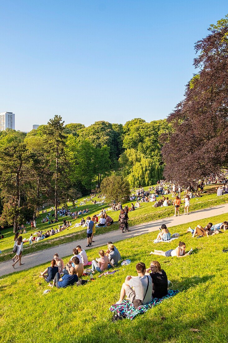 Frankreich, Paris, der Park der Buttes de Chaumont