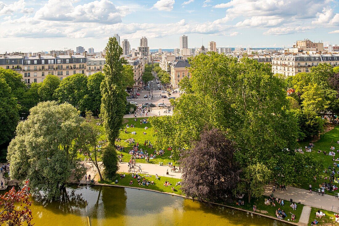 France, Paris, the park of Buttes de Chaumont