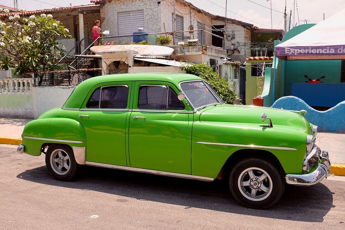 Cuba, Matanzas province, Varadero, american car