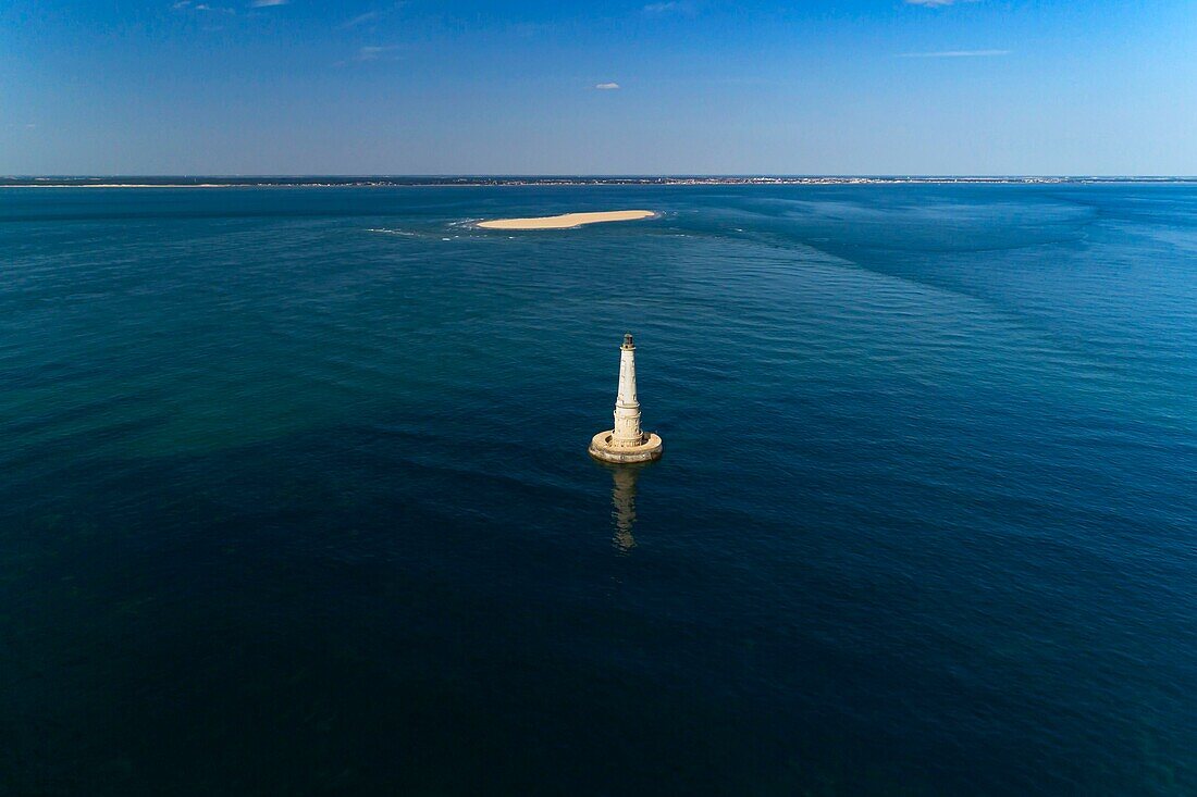 Frankreich, Gironde, Verdon-sur-Mer, Felsplateau von Cordouan, Leuchtturm von Cordouan, denkmalgeschützt, Besuch des Leuchtturms kommentiert von einem Leuchtturmwärter