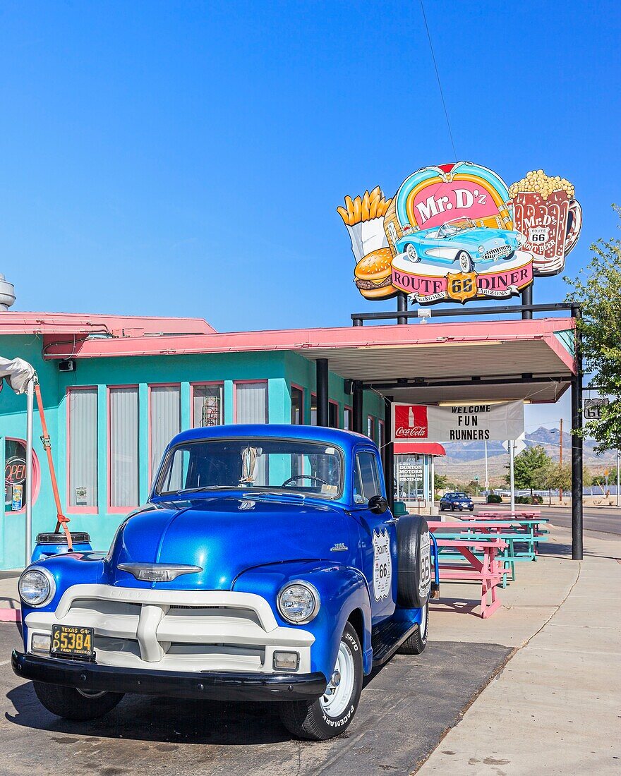 United States, Arizona, Route 66, Holbrook, Mr. D'z Route 66 Diner restaurant