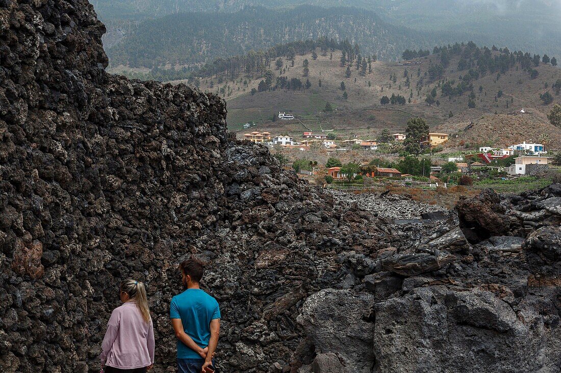 Spain, Canary Islands, La Palma, exterior view of an interpretation center on volcanic geology