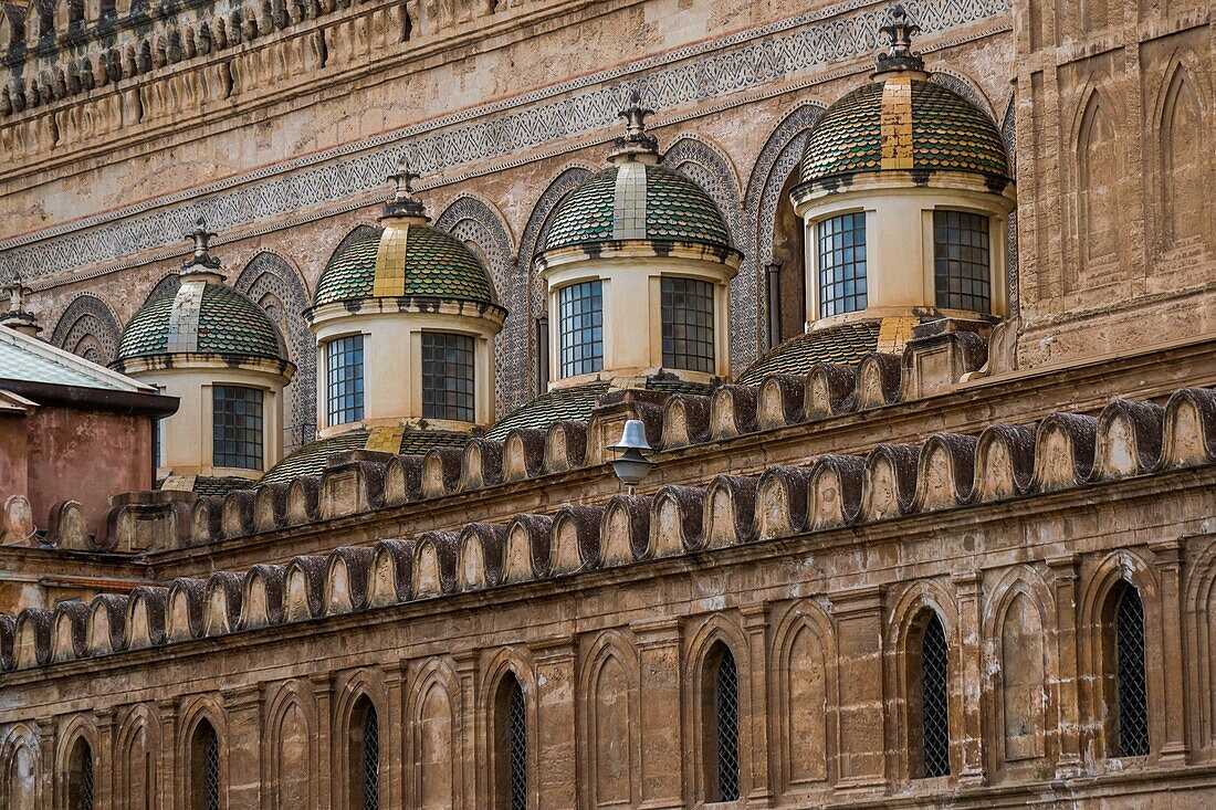 Italy, Sicily, Palermo, 12th century Roman Catholic cathedral, dedicated to Our Lady of the Assumption, Arab-Norman style