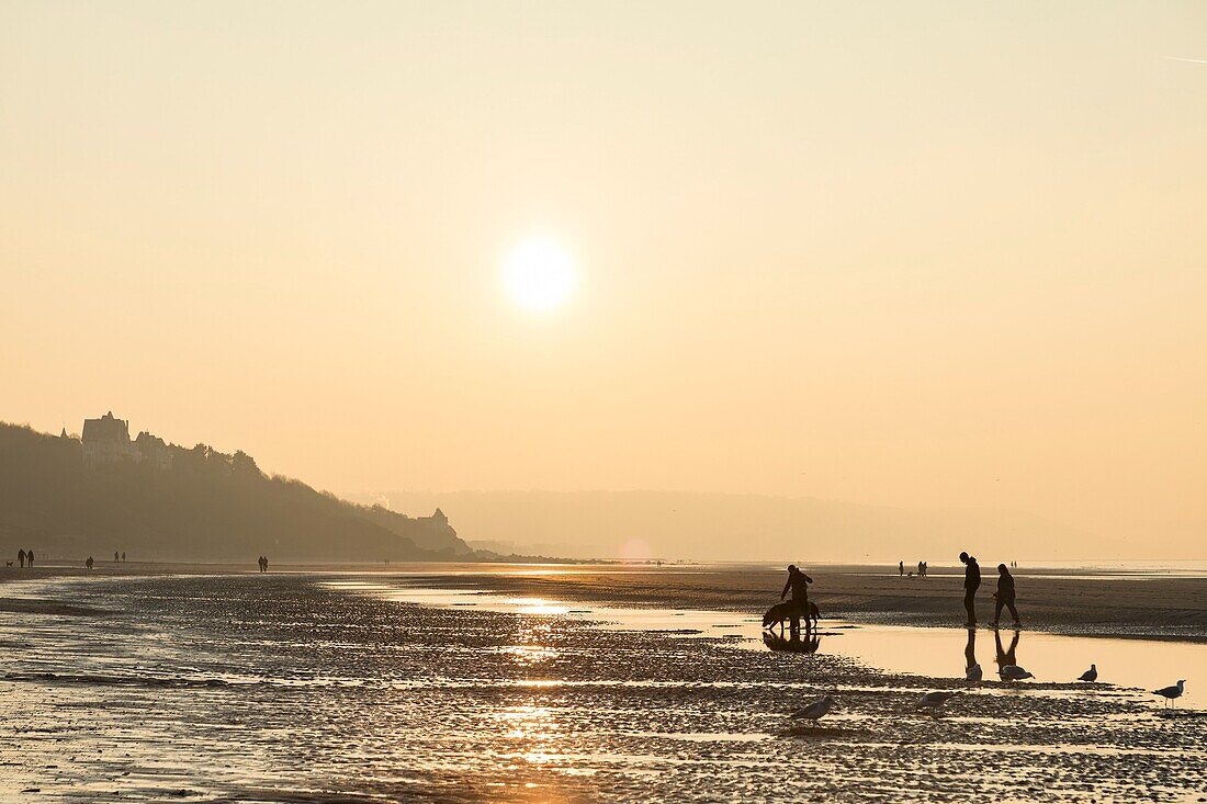 France, Calvados, Benerville sur Mer, Benerville Beach