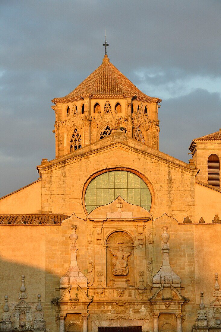 Spain, Catalonia, Tarragona Province, Conca de Barbera comarca, Vimbodi, La ruta del Cister, Monastery Santa Maria de Poblet, listed as World Heritage by UNESCO